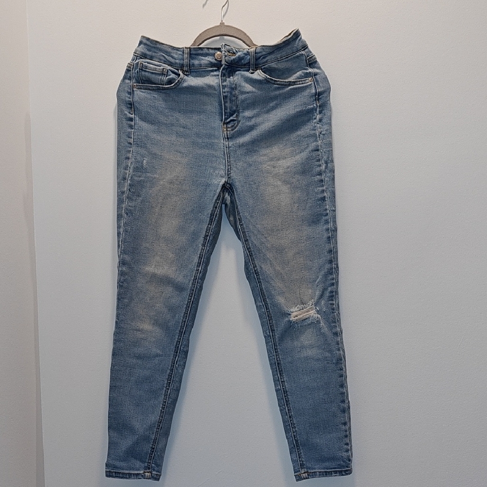 Wax Jean Blue Skinny Denim with Faded Style